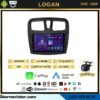 Dacia Logan 2012-2019 Model 4GB + 64GB Android 13 Kablosuz Carplay Navigasyon Multimedya Sistemi