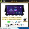 Honda Civic Kablosuz Carplay 4GB + 64GB Android 13 2015-2020 Navigasyon Multimedya Sistemi