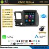 Honda Civic Tesla 4GB + 64GB 2008-2011 Model Kablosuz Carplay Navigasyon Qled Multimedya Sistemi