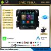 Honda Civic Tesla 4GB + 64GB 2016-2020 Model Kablosuz Carplay Navigasyon Qled Multimedya Sistemi