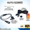 Navistar Ahd 720P 4 Pin Soketli Beyaz Ledli Kelebek Ve Tampon Uyumlu 6 Mt 4 Pin Kablolu Kamera