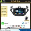 Opel Corsa 2017-2019 Model 4+64 GB Android 13 Kablosuz Carplay Navigasyon Multimedya Sistemi