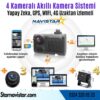 4 Kameralı 4G Uzaktan izlemeli GPS Wifi Yapay Zekalı Akıllı Dashcam Kamyon Tır Kamera Sistemi