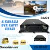 4 Kanal AHD 1080P Harddisk ve Sd kart Destekli Profesyonel Mobil DVR Kayıt Cihazı