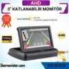 5" AHD Katlanabilir Monitör 1080P/720P/Analog destekli