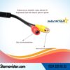54 cm RCA Kısa Kamera Kablosu 2 pin 2mm socket, 4 pin 1.5mm, 6 core wire