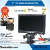7" TFT 2 Adet Video Girişli Analog Monitör