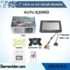 7" Vga Ve Av Girişli Araç Monitörü