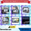 9 inç Kayıtlı Dörde Bölünür Monitör 256Gb Sd Destekli 4 Kamera Takılabilir 4 Pin Soketli