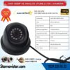 AHD 1080P ve Analog Pal Çevrilebilir 4 Pin Plastik Dome Araç Kamerası