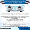 Ambulans Mevzuatına Uygun 2 Kameralı 8 Kanal Mobil NVR 1 TB 7 inç Monitörlü Tak Kullan Set