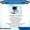 Ambulans Mevzuatına Uygun 2 Kameralı 8 Kanal Mobil NVR 1 TB 7 inç Monitörlü Tak Kullan Set