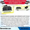 Ambulans Mevzuatına Uygun 2 Kameralı 8 Kanal Mobil NVR 500 GB 7 inç Monitörlü Tak Kullan Set