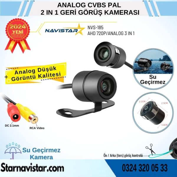 Analog Kelebek Pal Geri Görüş Kamerası