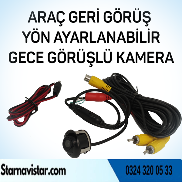 Ayarlanabilir Araç Geri Görüş Kamerası