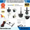 Ayarlanabilir Başlıklı AHD 720P ve Analog Çevrilebilir 170 Derece Geniş Açılı Geri Görüş Kamerası