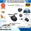 Balıkgözü Kelebek AHD 720P ve Analog Çevrilebilir 170 Derece Geniş Açılı Geri Görüş Kamerası