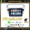 Citroen Elysee 4GB + 64GB Kablosuz Carplay 2013-2018 Android 13 Navigasyon Multimedya Sistemi