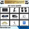 Tır ve Kamyon 10.36" Dokunmatik 4 kameralı 256 GB Destekli Kör Nokta Uyarı Sistemli Kamera Seti