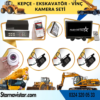 Ekskavatör Dozer Greyder Vinç Kepçe Uzaktan İzlemeli 4 Kameralı 320 Gb Harddisk Kamera Seti