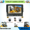 Forklift Kamera Sistemi Reach Truck 2 Kameralı 7 Inç Monitörlü Kayıtlı Kamera Seti