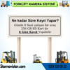 Forklift Kamera Sistemi Reach Truck 2 Kameralı 7 Inç Monitörlü Kayıtlı Kamera Seti