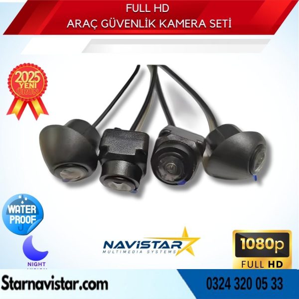 Full HD 360 Derece Kamera Seti AHD 720P/1080P Dönüşümlü Ekran Uyumlu
