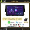 Honda Civic Kablosuz Carplay 4GB + 64GB Android 13 2015-2020 Navigasyon Multimedya Sistemi