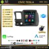 Honda Civic Tesla 4GB + 64GB 2008-2011 Model Kablosuz Carplay Navigasyon Qled Multimedya Sistemi
