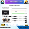 Karavan Kamera Seti 4 Kameralı 10 Inç Dokunmatik Ekranlı 256 Gb Sd Destekli Tak Kullan