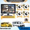 Kayıtlı 10" Dörde Bölünebilir 4 Kameralı Ahd 720P Okul Servisler Için Kamera Seti