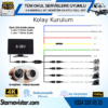 Kayıtlı Servis Okul Kamera Seti 4 Kameralı 10 Inç Dokunmatik Ekranlı 256 Gb Sd Destekli Tak Kullan