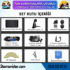 Kayıtlı Servis Okul Kamera Seti 4 Kameralı 10 Inç Dokunmatik Ekranlı 256 Gb Sd Destekli Tak Kullan