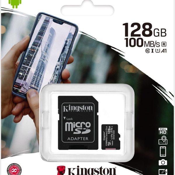 Ki̇ngston Canvas 128 Gb Hafıza Kartı Adaptör