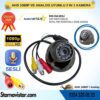 Mikrofonlu AHD 1080P ve Analog Pal Dönüşümlü Gece Görüşlü Mini Metal Dome Araç Kamerası
