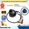 Mikrofonlu AHD 1080P ve Analog Pal Dönüşümlü Gece Görüşlü Mini Metal Dome Araç Kamerası