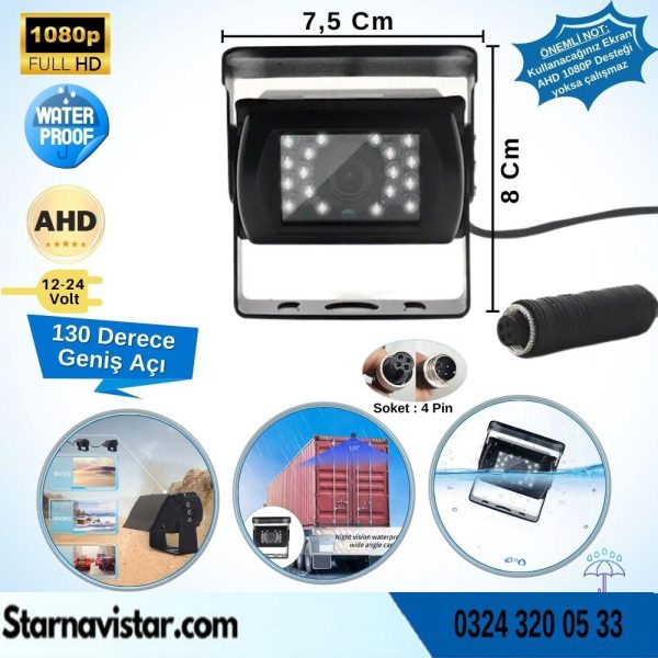Navistar 5180 Ledli Ahd 1080P Alüminyum Büyük Boy Gece Görüşlü Kamera