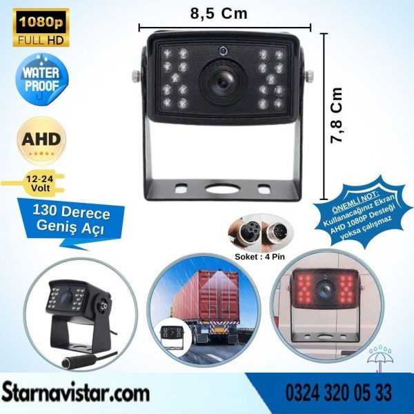 Navistar 8010 Ledli Ahd 1080P Alüminyum Büyük Boy Gece Görüşlü Kamera