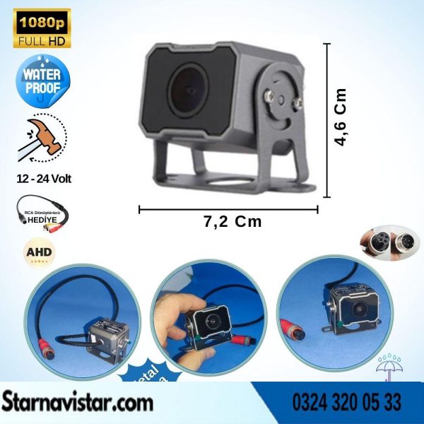 Navistar Ahd 1080P Full Hd 4Pin Starlight Gece Görüşlü Geri Görüş Kamerası