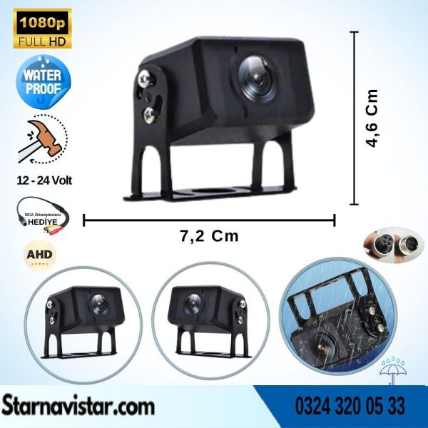 Navistar Ahd 1080P Full Hd 4Pin Starlight Plastik Kasa Gece Görüşlü Geri Görüş Kamerası