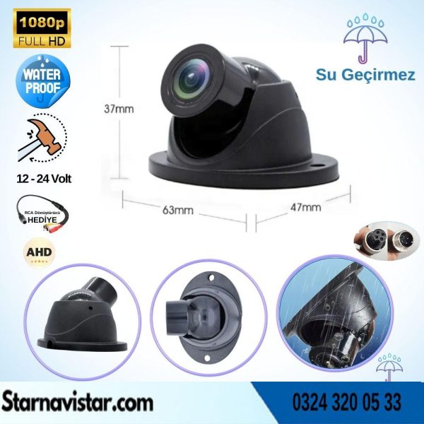 Navistar Ahd 1080P Full Hd Ayarlanabilir 4 Pin Starlight Gece Görüşlü Geri Görüş Kamerası
