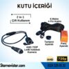 Navistar Ahd 720P 4 Pin Soketli Beyaz Ledli Kelebek Ve Tampon Uyumlu 6 Mt 4 Pin Kablolu Kamera