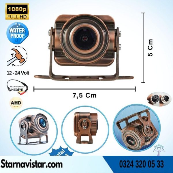 Navistar Metal Kasa Ahd 1080P Full Hd 4 Pin Starlight Gece Görüşlü Geri Görüş Kamerası