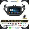 Opel Corsa 2017-2019 Model 2+64GB Android 13 Kablosuz Carplay Navigasyon Multimedya Sistemi