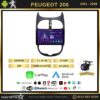 Peugeot 206  2001-2008 Model 2GB + 64GB Android 13 Kablosuz Carplay Navigasyon Multimedya Sistemi