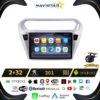 Peugeot 301 2+64GB Kablosuz Carplay 2013-2018 Android 13 Navigasyon Multimedya Sistemi