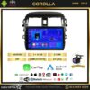 Toyota Corolla 2008-2012 Model 2+64GB Android 13 Kablosuz Carplay Navigasyon Multimedya Sistemi