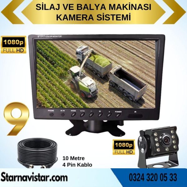 Traktör Balya Silaj Makinası Kamera Sistemi AHD 1080P Full HD Tak Kullan Pratik