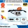 Yan Araç Kamerası AHD 720P ve Analog PAL Mini (Silver Gri) Özel Tasarım