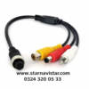 4 Pin Dişi To Rca Görüntü Dişi + Rca Ses Erkek + Dc Erkek Çevirici Kablo Mdvr Dönüştürücü